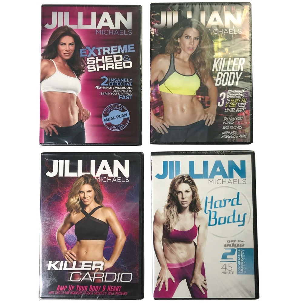Jillian Michaels Workout DVD Lot of 4 New Sealed